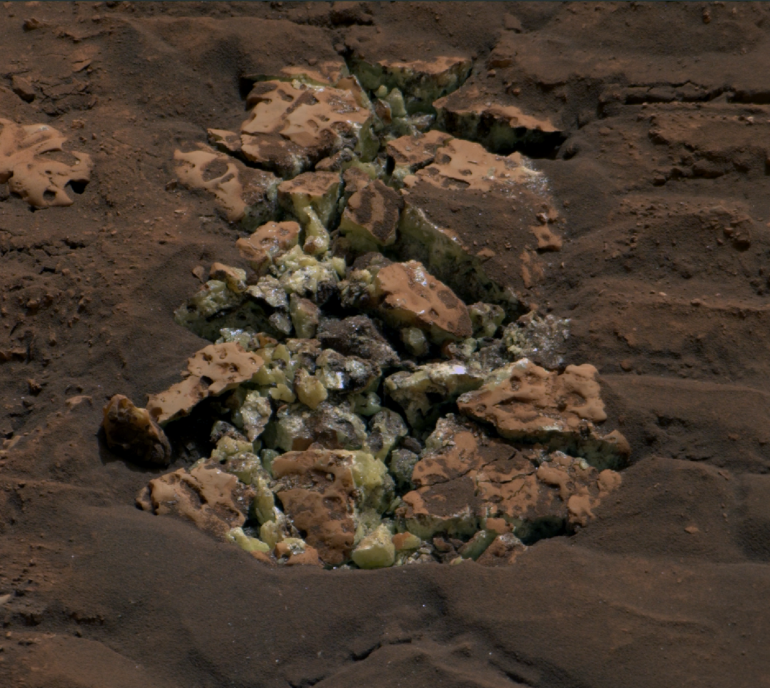 NASA's Curiosity Rover Discovers a Surprise in a Martian Rock