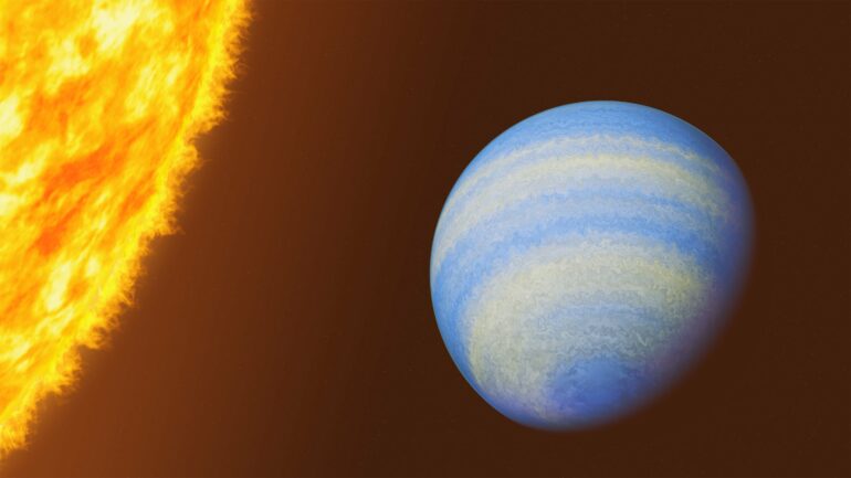 Nearby exoplanet has trace amounts of hydrogen sulfide, Webb data ...