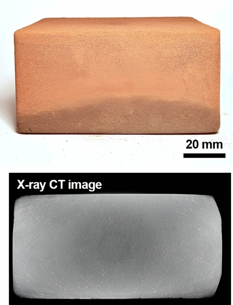 Using microwave sintering to produce 'space brick' for a future ...