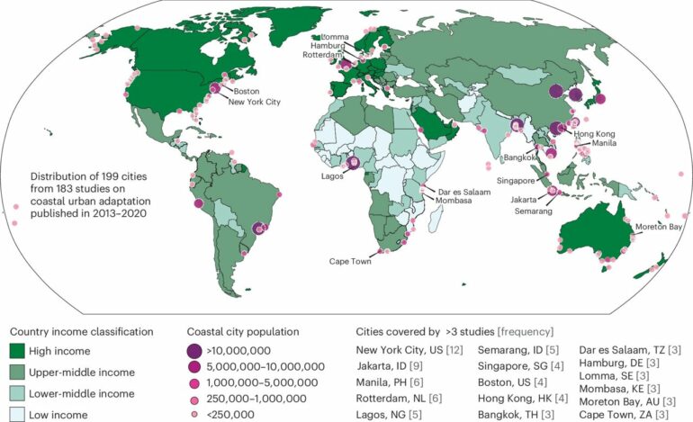 Coastal cities must adapt faster to climate change, say researchers