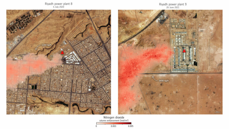 ESA - Detecting nitrogen dioxide from power plants with Sentinel-2