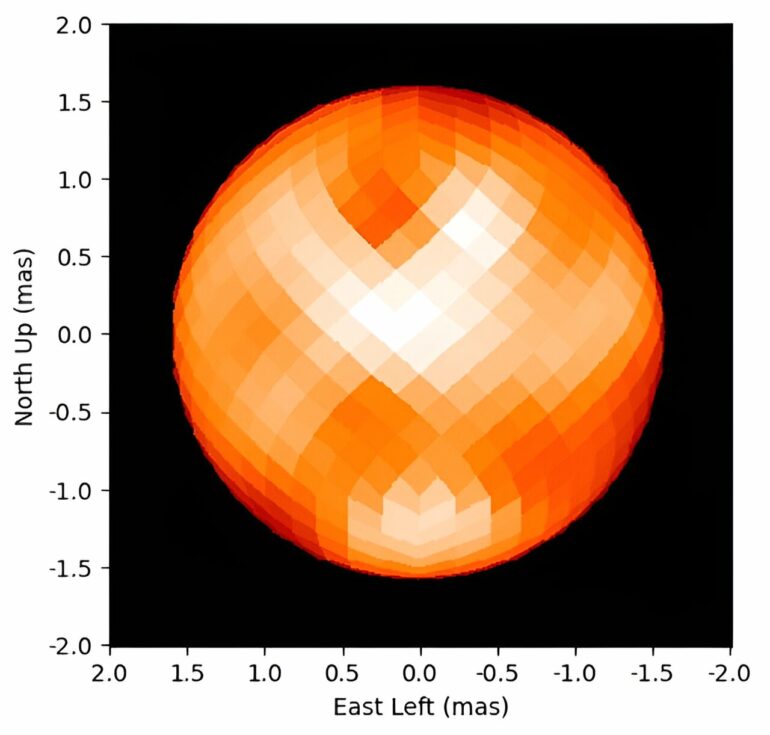 New view of North Star reveals spotted surface