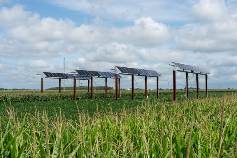 Validated simulations optimize solar power generation with row ...