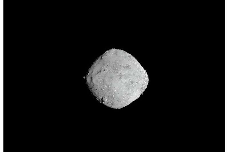 The asteroid Bennu, from which a NASA spacecraft collected samples and brought them back to Earth