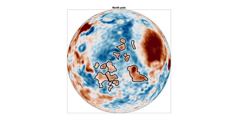 Gravity study gives insights into hidden features beneath lost ocean of mars and rising olympus mons