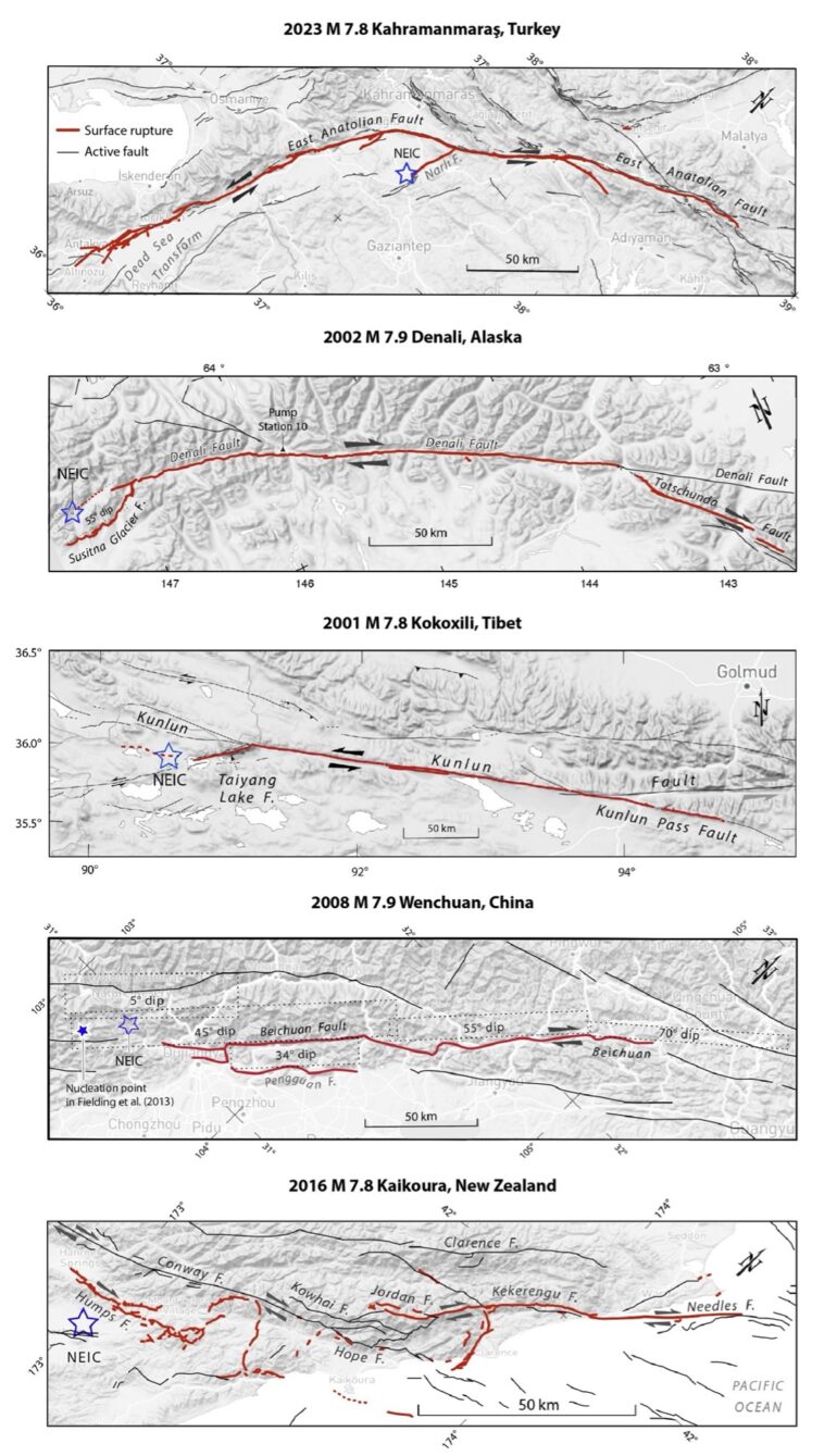 Why do the largest continental earthquakes nucleate on branch ...