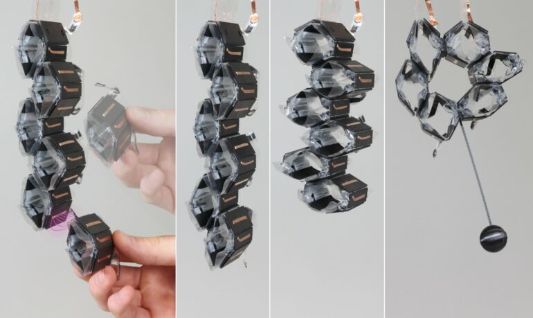 Combining soft artificial muscles with a rigid, magnetic ...