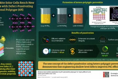 Defect passivation strategy improves perovskite solar cell efficiency