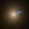 Hubble finds that a black hole beam promotes stellar eruptions ...