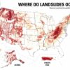 New map shows where landslides are most likely to occur in US