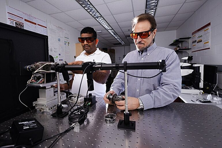 Unique straining affects phase transformations in silicon, a ...