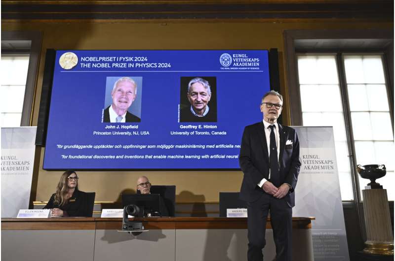 Pioneers in artificial intelligence win the Nobel Prize in physics