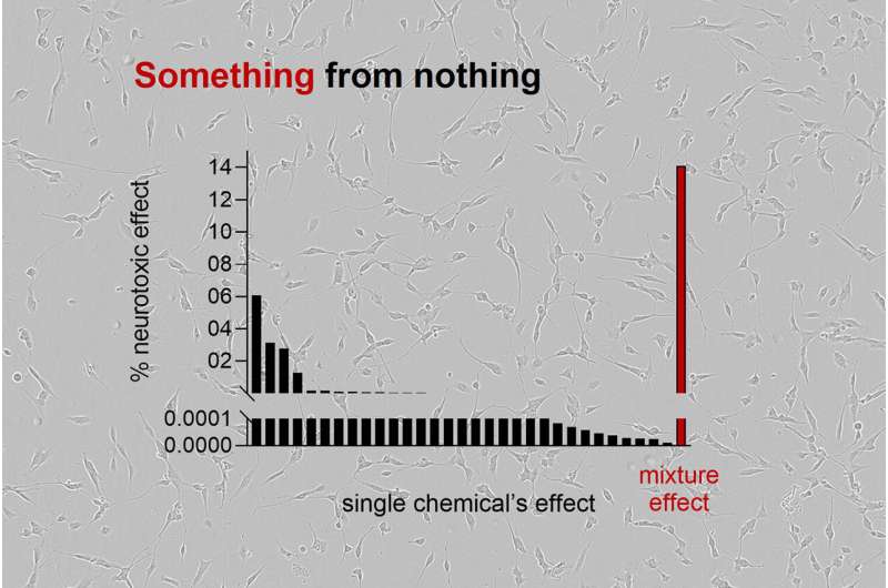 Effects of chemical mixtures: Neurotoxic effects add up