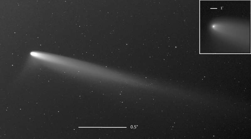 A rare comet brightens the night skies in October