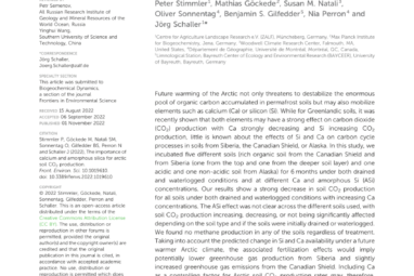 PDF) The importance of calcium and amorphous silica for arctic ...