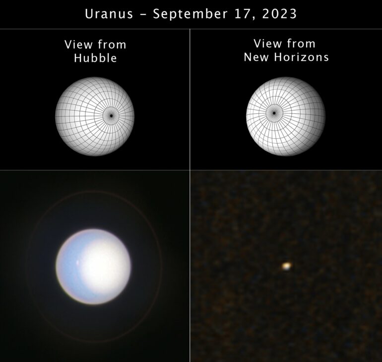 Hubble and New Horizons offer dual perspectives on Uranus to ...