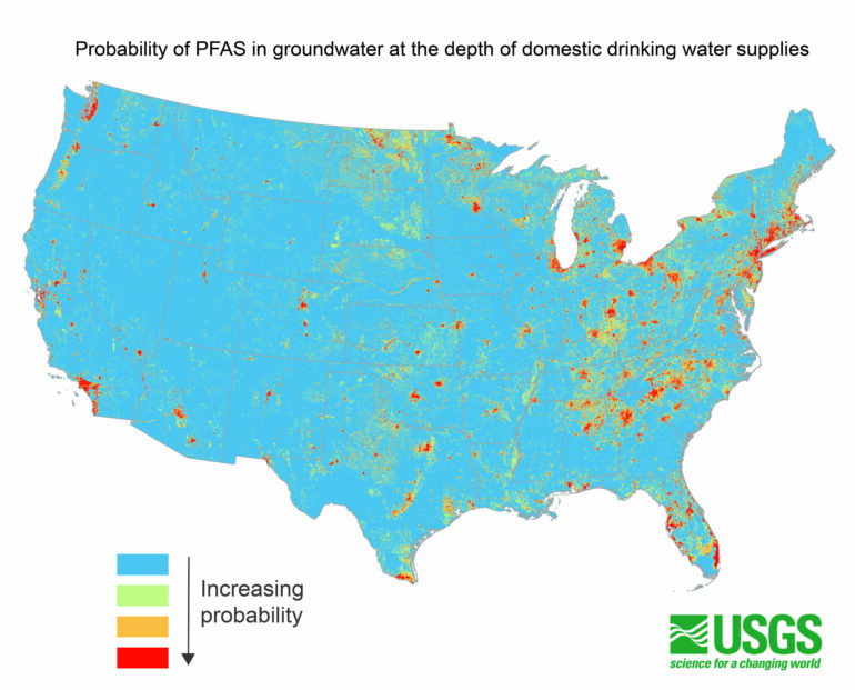 Millions in the US may rely on groundwater contaminated with PFAS ...