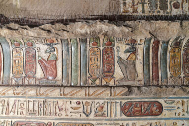 New paintings and details uncovered in the Egyptian temple of Esna