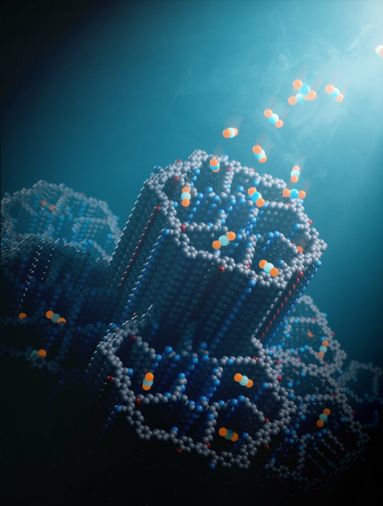 Novel covalent organic framework quickly captures CO₂ from ambient air