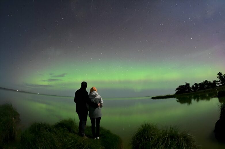 Party atmosphere': Skygazers treated to another aurora show