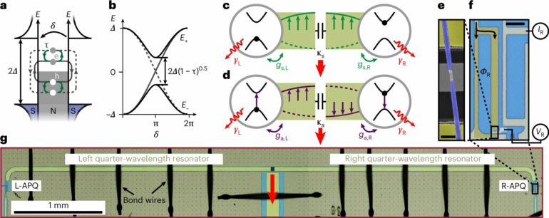 Physicists achieve strong coupling of Andreev qubits via microwave ...