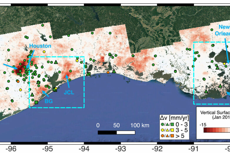 Subtle coastal sinking raises storm surge risks, new data analysis ...