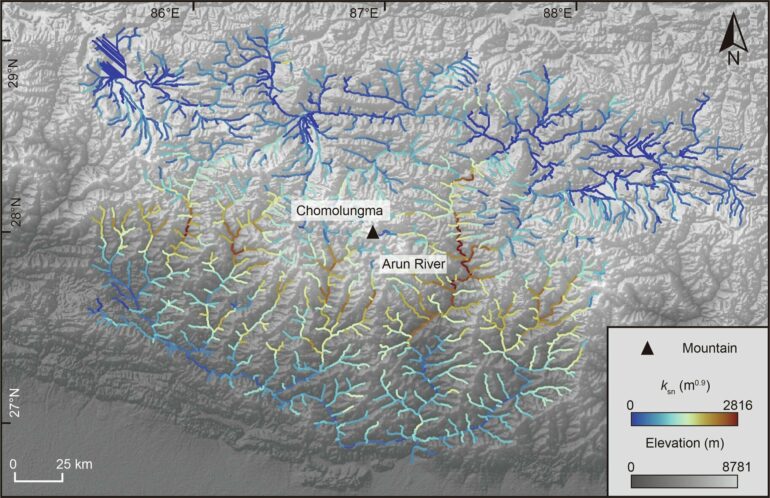 Why is Mount Everest so big? New research highlights a rogue river ...