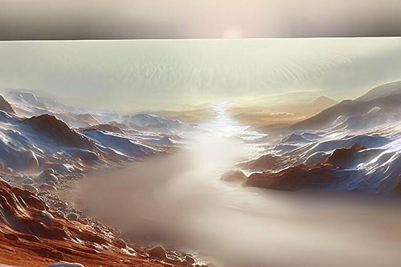 Carbon dioxide collapse: How water flowed on an icy Mars