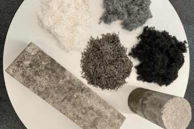 Carpet fibers can stop concrete cracking