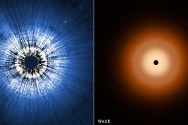 Hubble and Webb probe surprisingly smooth disk around Vega