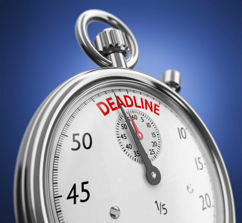 Missing a deadline has a bigger impact than you might think ...