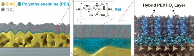 Protective TiO₂ layer enhances longevity of photoelectrodes used ...