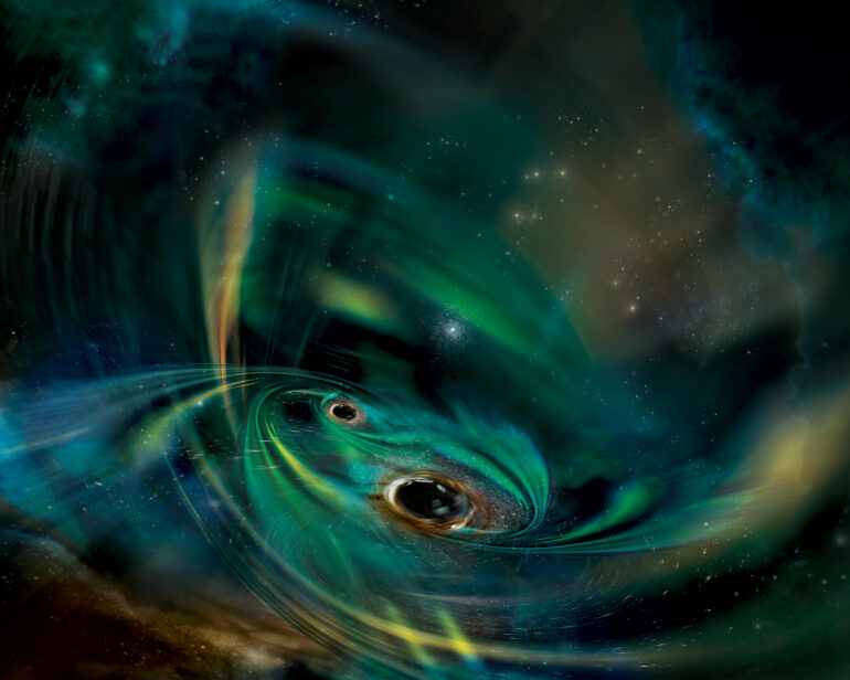 Swift Observatory studies a pair of gas-churning monster black holes