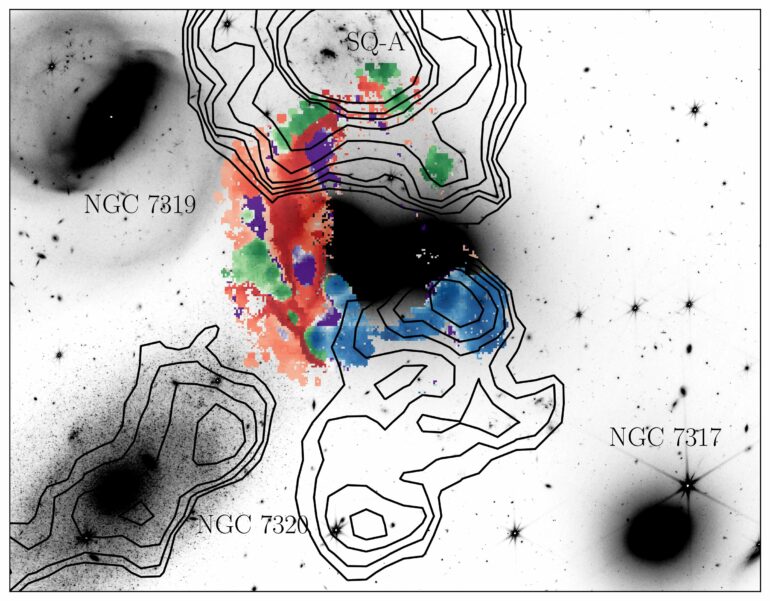 WEAVE spectrograph uncovers dual nature of galaxy shock