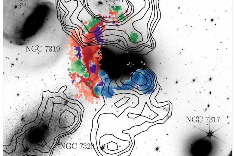 WEAVE spectrograph uncovers dual nature of galaxy shock