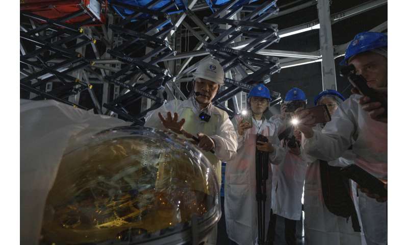 Chinese detector to hunt elusive neutrinos deep underground