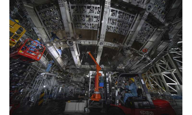 Chinese detector to hunt elusive neutrinos deep underground