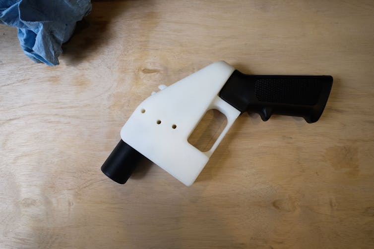 A gun made of plastic.