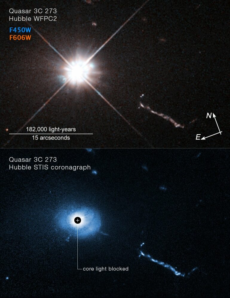 Hubble takes closest-ever look at a quasar