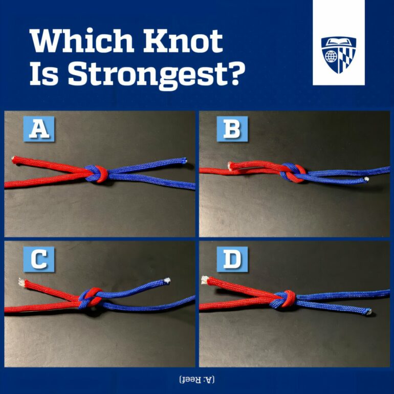 Judging knot strength throws people for a loop: Experiment reveals ...