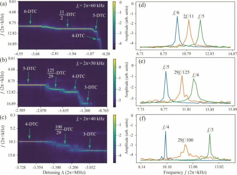 Observing higher-order and fractional discrete time crystals in ...