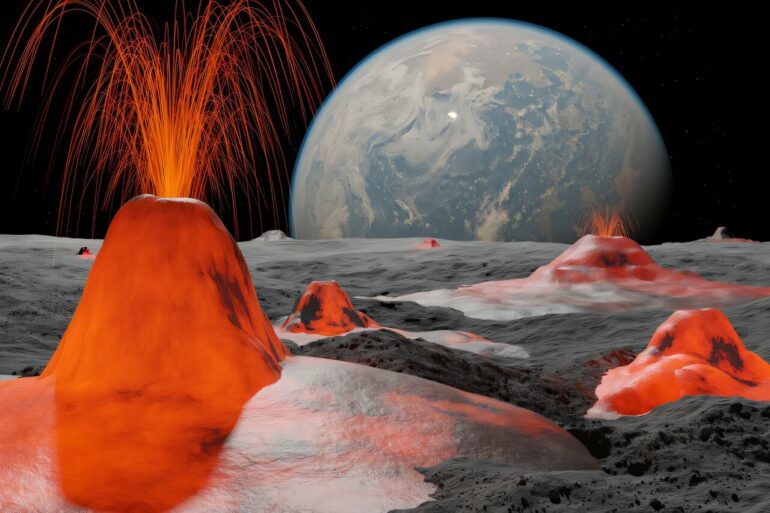 Old moon, young crust: Violent volcanism may mean the moon is much ...