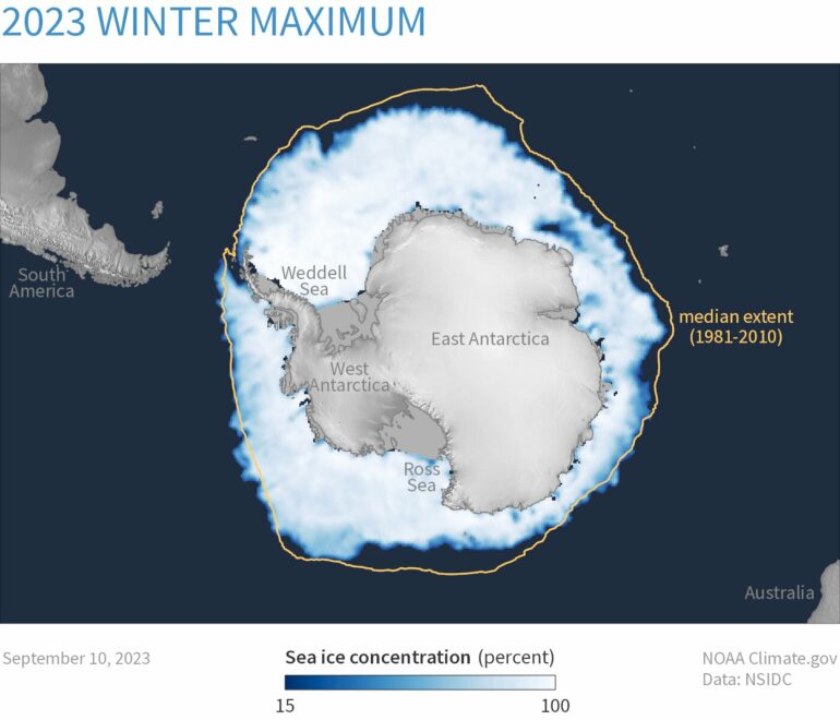 Record-low Antarctic sea ice can be explained and forecast months ...