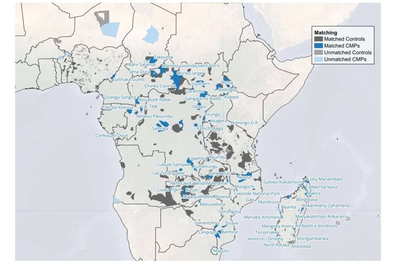 Co-management of protected areas by NGOs and African countries shown to help reduce deforestation