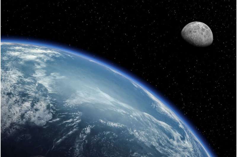 The Moon: a chunk ejected from Earth?