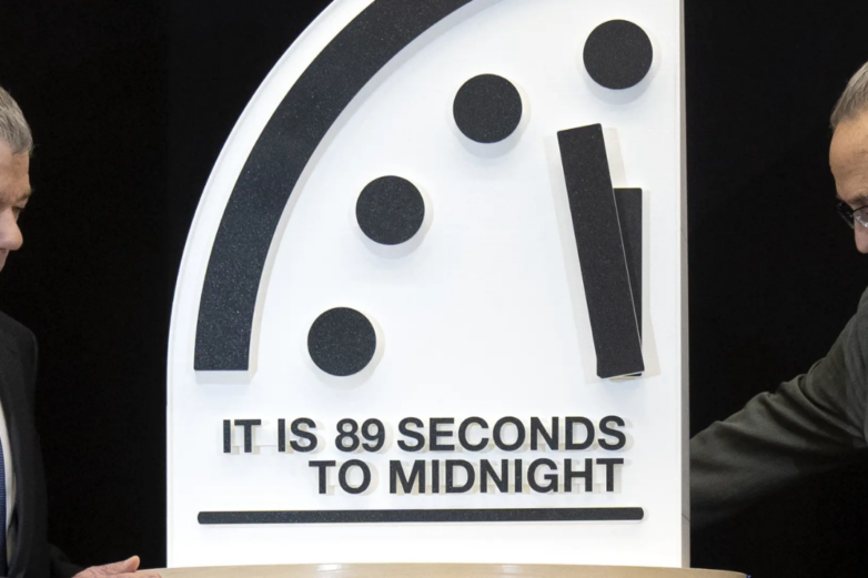 Doomsday Clock' moves closer to midnight amid threats of climate ...