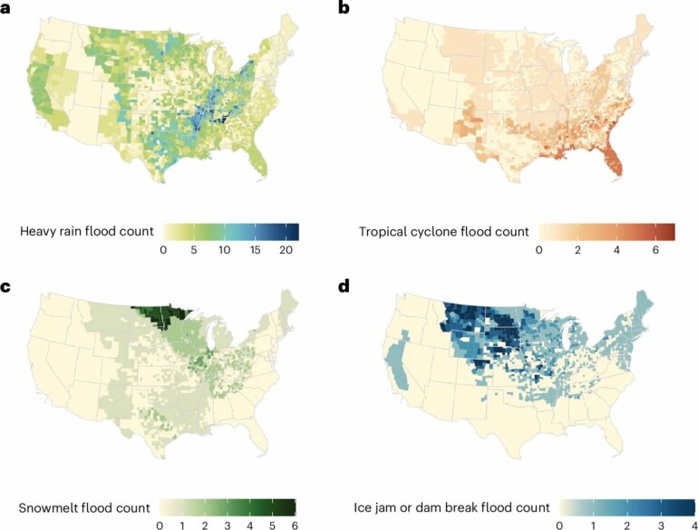 Floods associated with 25% rise in US deaths from several major causes