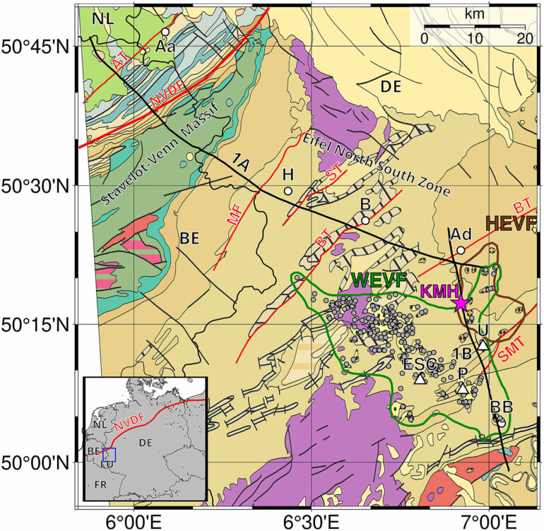 Magmatic fluids and melts may lie beneath dormant German volcanoes