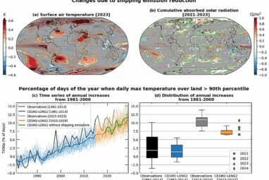 Shipping emissions reduction in 2020 led to 2023 temperature spike ...