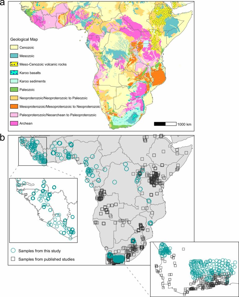 Strontium isotope map of Sub-Saharan Africa: A powerful tool for ...